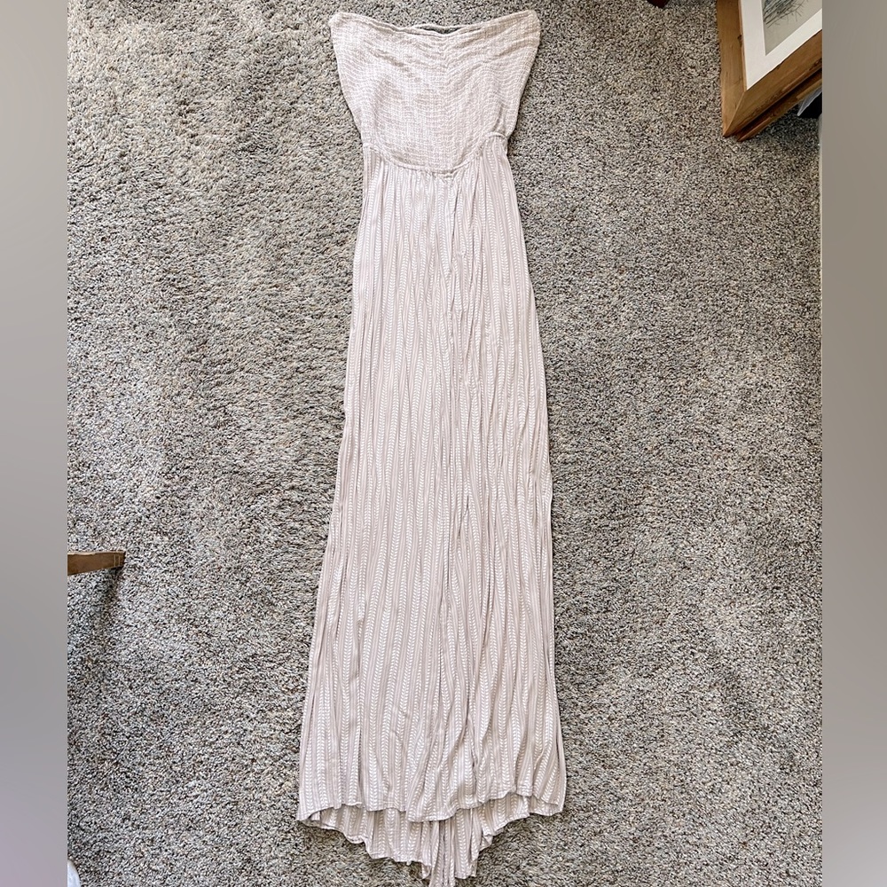 Elan Strapless Open Back Boho Dress